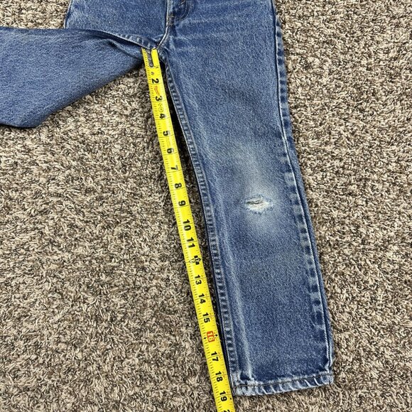 Vintage Little Levi’s 219 Orange Tab Denim Jeans Toddler Slim Sz 7 Made In USA - Picture 6 of 11